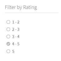 Products rating (reviews) filter for Woocommerce in annasta Filters plugin